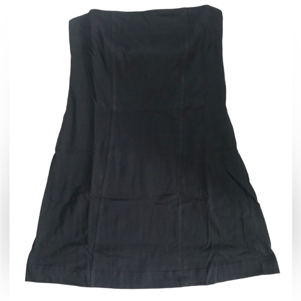 Free People Beach Cece Black Strapless Mini Dress Large